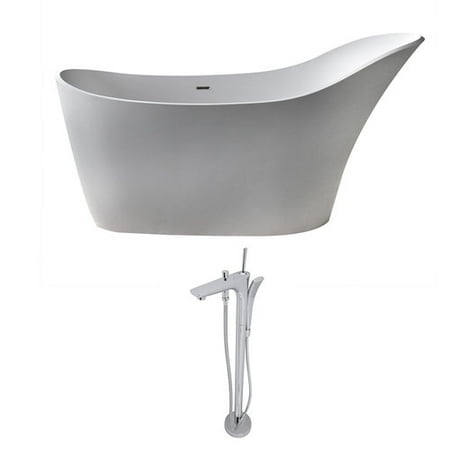 ANZZI Alto 67.5 x 28.75 Freestanding Soaking Bathtub