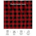 thumbnail image 5 of Rustic Checkered Wrap Around Bed Skirts for King Bed 16" Drop, Bed Skirt with Adjustable Elastic Belt Dust Ruffle Bed Valance for Bedroom Hotel Luxury Black Red Buffalo Plaid Bed Frame Cover, 5 of 7