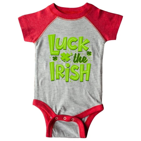

Inktastic St. Patrick s Day Luck O the Irish Shamrock Replacing O Gift Baby Boy or Baby Girl Bodysuit