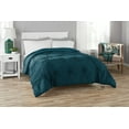 thumbnail image 7 of Mainstays Solid Microfiber Ruched Comforter in a Bag, Twin ,Twin XL, Teal, 7 of 7
