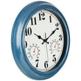 thumbnail image 4 of 13 Inch Retro Wall Clock,Indoor and Outdoor,Quartz,Analog,Waterproof,Thermometer,Blue, 4 of 7