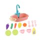thumbnail image 5 of Juguetes de fregadero de cocina con accesorios de agua corriente, de ciclo del agua, regalos de cumpleaños, juguetes de simulación para niños, Rosa, 5 of 9