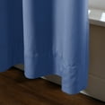 thumbnail image 4 of TWOPAGES Room Darkening Velvet Pinch Pleated Curtain Soft Drape for Bedroom, 1 Panel, 52"x84", Ocean Blue, 4 of 5