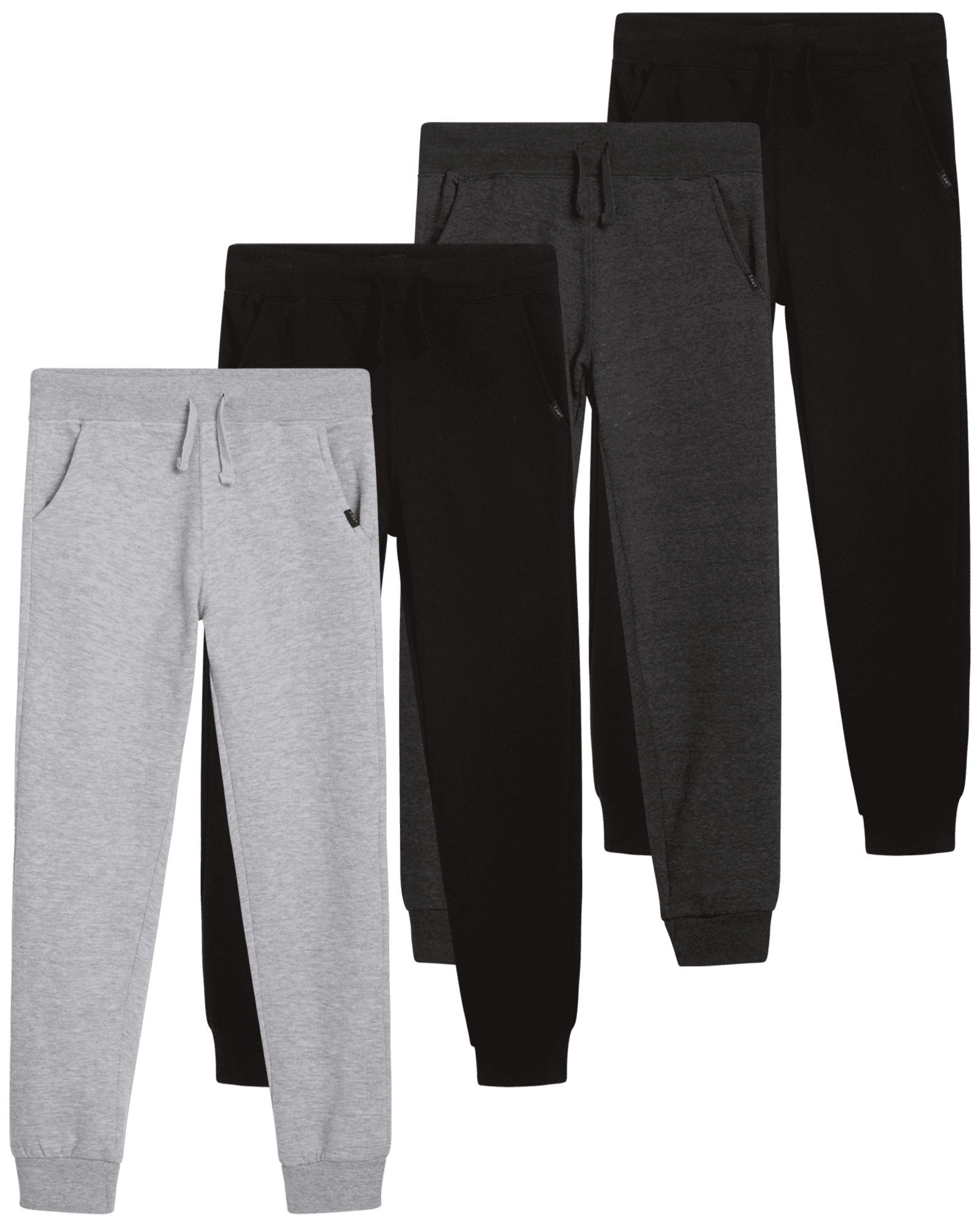 Lee Boys' Sweatpants - 4 Pack Basic Cozy Active Fleece Jogger Pants ...