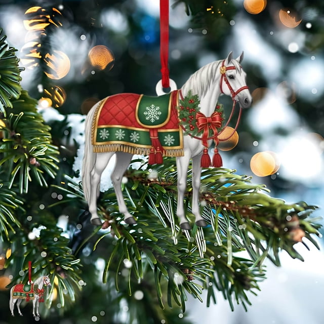 Adornos navideños, adornos navideños, regalos navideños Colgante plano acrílico navideño de 8 cm. Un chopper.