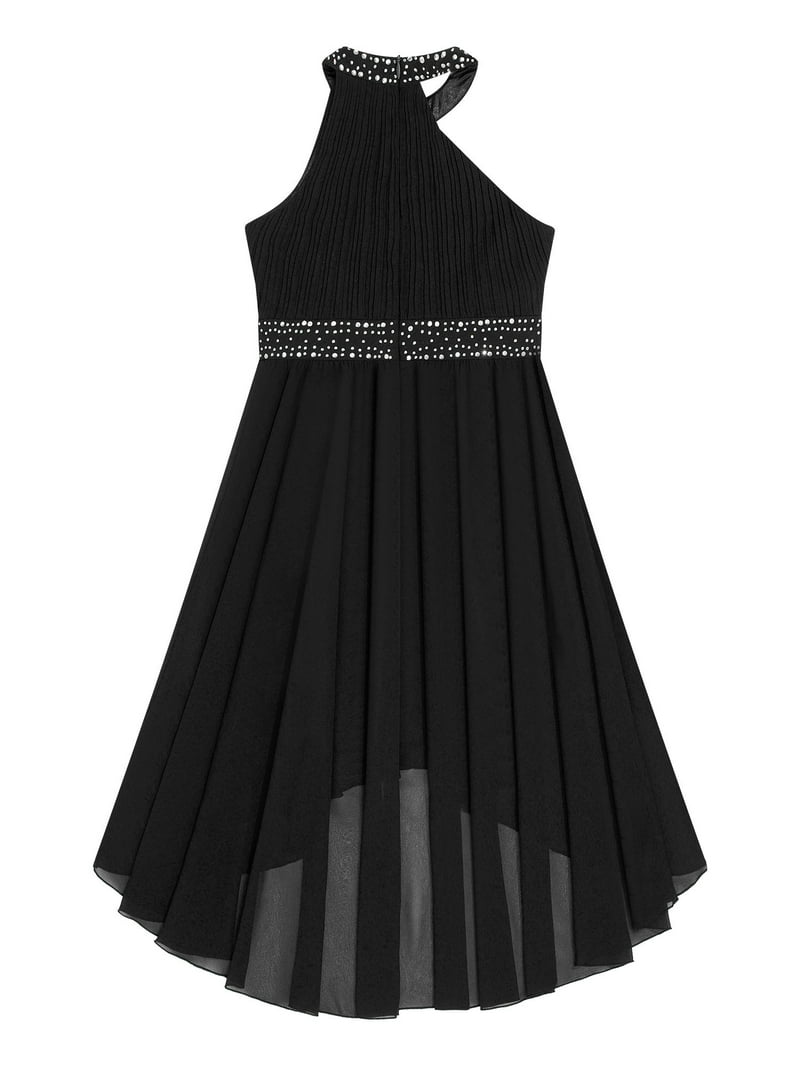 YiZYiF Girls Shiny Rhinestone Party Dress Sleeveless Ruched Bodice High-Low Dress for Wedding Birthday Party Black 12 - Walmart.com YiZYiF Girls Shiny Rhinestone Party Dress Sleeveless Ruched Bodice High-Low Dress for Wedding Birthday Party Black 12 - Walmart.com