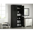 thumbnail image 3 of 100% Solid Wood 32" Bathroom Cabinet with Solid Doors and Adjustable Shelves, 3 of 6