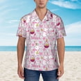 thumbnail image 4 of Balery Easter Rabbit Print Men's Hawaiian Shirts Short Sleeve Beach Shirt Relaxed Fit Vacation Button Down Shirts-, 4 of 9
