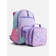 thumbnail image 2 of Wonder Nation Kids' Unisex 17" Sensory and Adaptive Backpack and Lunch Box Set, Soft Lilac Colorblock, 2 of 6