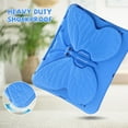 thumbnail image 2 of Kids Case for iPad Air 13-inch M4/M3/M2 (2026/2025/2024) / iPad Pro 13 Inch M4 / iPad Pro 12.9 (2018/2020/2021/2022), Cute Butterfly Rotating Stand Kids Friendly Shockproof Case, Blue, 2 of 6