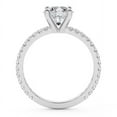 thumbnail image 6 of 3 Carat IGI Certified Round Shape Lab Grown Diamond Engagement Ring | 14K White Gold | Emily Eternity Lab Diamond Ring | FG-VS1-VS2 Quality Friendly Diamonds, 6 of 7