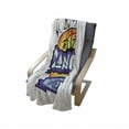 thumbnail image 3 of Cancun Soft Flannel Fleece Throw Blanket, Cancun Mexico Funky Calligraphy with Palm Trees and Sun on the Background, Cozy Plush for Indoor and Outdoor Use, 50" x 70", Multicolor, by Ambesonne, 3 of 5