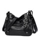 thumbnail image 4 of Bolso multibolsillos para mujer de mediana edad y mayor, bolso de cuero suave, bolso bandolera de un solo hombro de moda, bolso de hombro para mujer, bolso para madre de mediana edad, 4 of 5