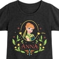 thumbnail image 3 of Frozen - Fall - Anna In A Flower Frame - Toddler & Youth Girls Short Sleeve Graphic T-Shirt, 3 of 5