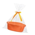 thumbnail image 1 of Cesta de cuerda de algodón tejida para guardar alimentos, toallas, mandos a distancia y llaves. naranja, 1 of 9