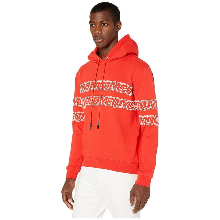 McQ Clean Logo Hoodie Solar Red