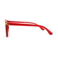 thumbnail image 4 of Kids Child Size Luxe Plastic Semi Rimless Rectangular Racer Sunglasses Red Smoke, 4 of 4