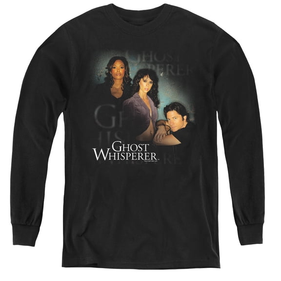 Ghost Whisperer Diagonal Cast Youth Long Sleeve T-Shirt Black