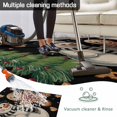 thumbnail image 5 of Black Christmas Outdoor Rug for Patio/Deck/Porch, Non-Slip Large Area Rug 5 x 7 Ft, Xmas Tree Gingerbread Snowman Winter Indoor Outdoor Rugs Washable Area Rugs, Reversible Camping Rug Carpet Runner, 5 of 8