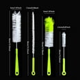 thumbnail image 2 of Water Bottle Cleaner Brush Set Long Handle Scrubber For Narrow Neck Bottles Kettle Spout Lid Straw Cleaning Brushes Kitchen Accessories, 2 of 3