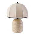 thumbnail image 5 of Better Homes & Gardens Rechargeable 14-Inch Stone Gourd Table Lamp with Fabric Dome Shade, 5 of 9