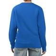 thumbnail image 2 of Women's G-III 4Her by Carl Banks Royal Texas Rangers Heart Logo Fleece Pullover Sweatshirt, 2 of 3