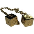 thumbnail image 4 of Smuggler's Dice Accurate Stainless Steel Gold Plated Deluxe Solo Dice, 4 of 5