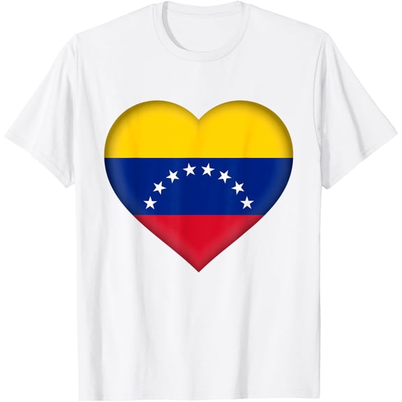 I Love Venezuela T-Shirt | Venezuelan Flag Heart Outfit T-Shirt mens t shirt,white,women,funny,misfits,men,journey