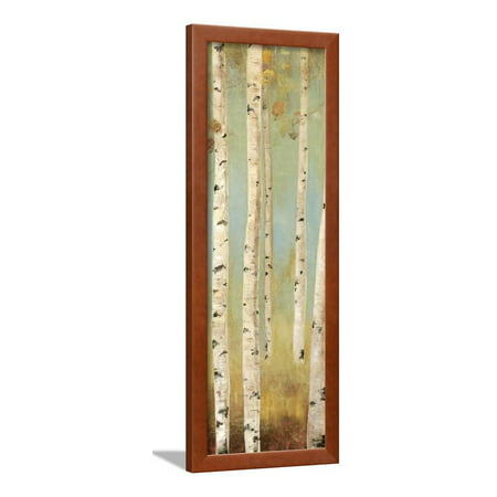 Eco Panel I Contemporary Birch Tree Forest Landscape Art Framed Print Wall Art By Andrew