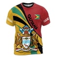 thumbnail image 2 of Custom Name Guyana Coat of Arms Flag Design Your Name Unisex T-Shirt S-5XL, 2 of 4
