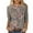 Gray Plus Size Blouse for Women_y, variant on CYMMPU T-Shirts 3/4 Sleeve Fall Fashion Shirts Floral Pattern Blouses for Women Dressy Casual Spring Tops Loose Fit Crew Neck Lightweight Basic T-Shirts Green M