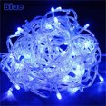 thumbnail image 3 of Guirnalda de luces LED para Navidad, 10 m, 100 LED, 9 colores, 8 modos, CA 220 V/110 V, iluminación navideña para decoración de bodas y fiestas, 3 of 5