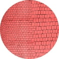 thumbnail image 1 of Ahgly Company Indoor Round Solid Red Modern Area Rugs, 7' Round, 1 of 4