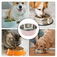 thumbnail image 4 of Unique Bargains 1 Pc Non-Skid Small Dog Bowl Panda Pattern for Indoor and Outdoor Stainless Steel Plastic Pink, 4 of 4