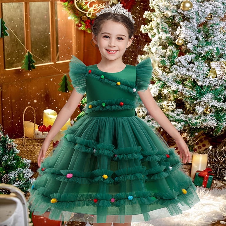 white christmas dresses Personalized Girls' Christmas Dress – Craft in by Raquel main image 1