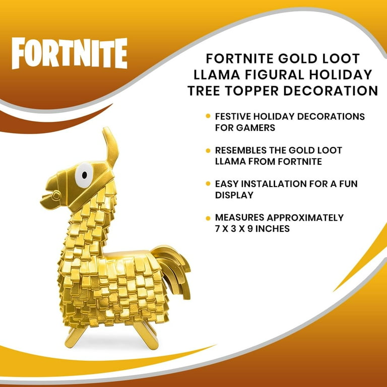 Fortnite Official Licensed Christmas Tree Topper Decor: Gold Loot
