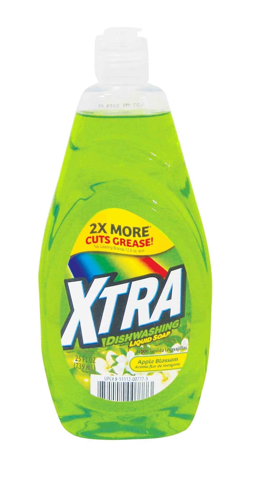 XTRA Dishwashing Liquid Soap, Apple Blossom, 25 oz.