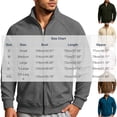 thumbnail image 7 of Men Ribbed Zip up Sweatshirt Corduroy Comfy No Hood Stand Collar Fashion Outerwear with Pockets Long Sleeve Trendy Collared Spring Fall Daily Casual Jacket, 7 of 7