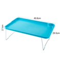 thumbnail image 6 of Queroig Folding Laptop Table with Non-slip Legs High Stability Strong Load-bearing Portable Collapsible Bed Table with Cup Holder for Student, 6 of 7