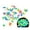 B, variant on Dongrere 90 Pcs Glow in The Dark Pebbles, Ocean Themed Decorative Stones for Aquariums, Fish Tanks, and Garden Landscaping