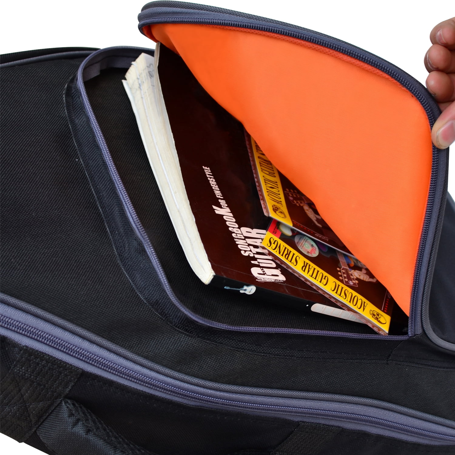 Moosiker36-38 Inch Acoustic Guitar Gig Bag Case with Soft 0.4 Inch Padding