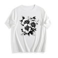 thumbnail image 4 of Women's Tops Short Sleeve Under $5 Summer Printed Short Sleeved T-shirt, 4 of 4