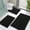 Black, variant on Thick Bathroom Rugs Sets 3 Piece, Absorbent Chenille Striped Bath Mats and U-Shaped Contour Toilet Rug, Home Decor Accessories, Bath Mat Set for Bathroom (30"x20"+24"x16"+24"x20", Light Grey)