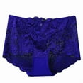 thumbnail image 5 of Sakmal High Waisted Panties Briefs Plus Size Panties Comfort Blue Underwear for Women L, 5 of 5