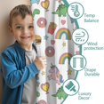 thumbnail image 3 of Blackout Kids Curtains,White Cartoon Dinosaurs Unicorns Pattern Childrens Insulated Curtains Set Of 2,Bedroom Essentials,Toddler Room Decor 42"x54", 3 of 5