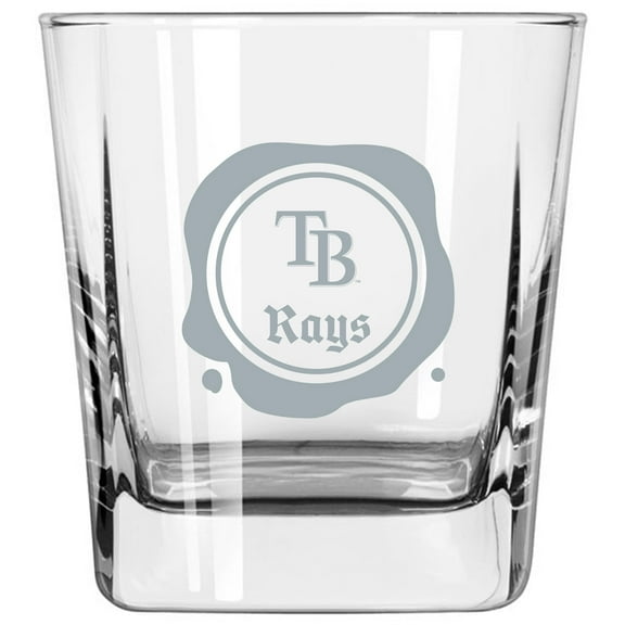 Tampa Bay Rays 14oz. Frost Stamp Old Fashioned Glass