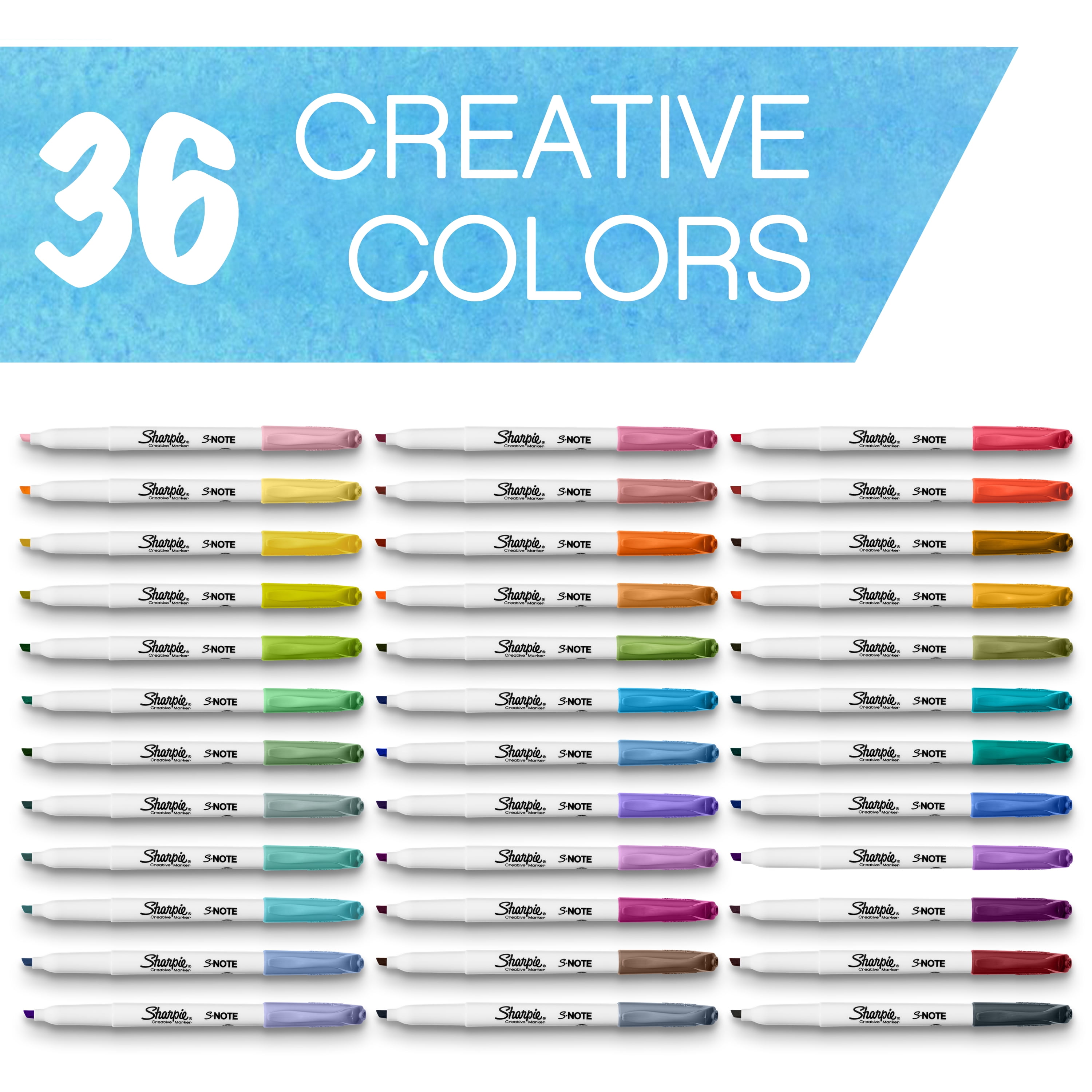 Sharpie S-Note Creative Markers - Set of 36, BLICK Art Materials
