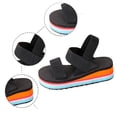 thumbnail image 2 of WAYUTE Womens Sandals Ladies Fashion Solid Color Beach Shoes Nesh Elastic Band Wedge Sandals Trendy Versatile Casual Summer, 2 of 7