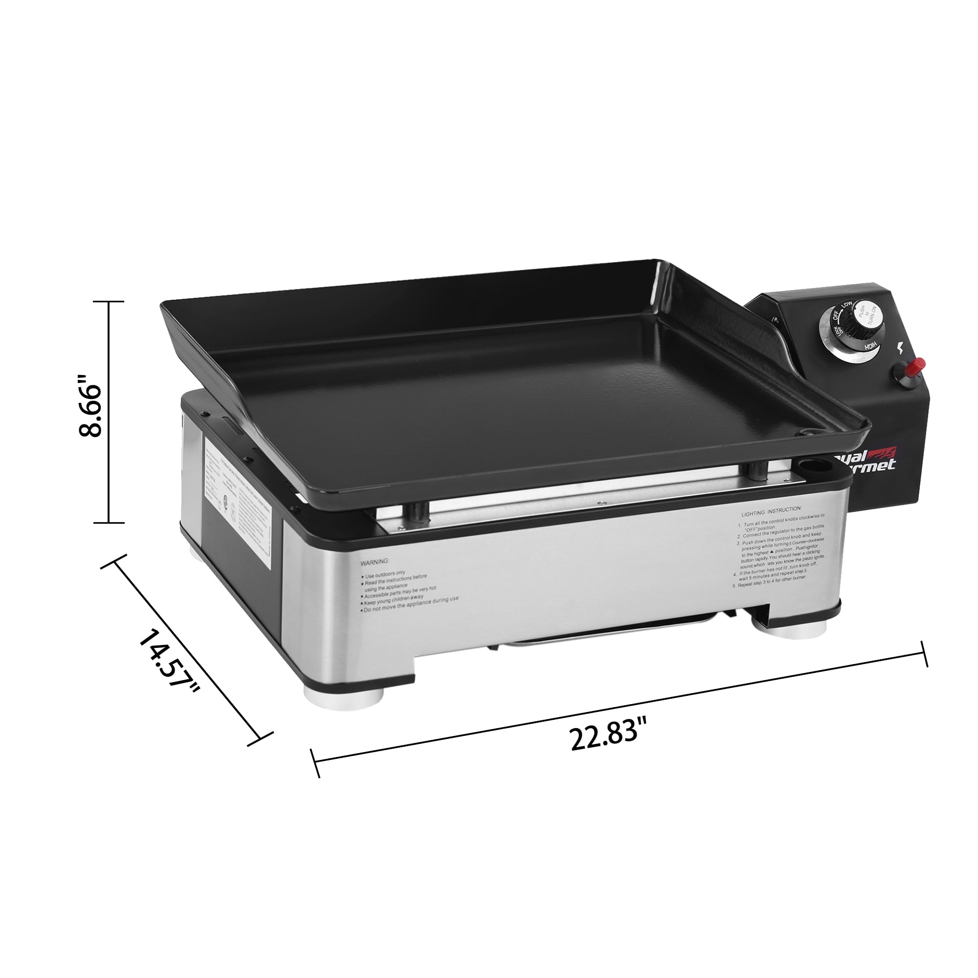 GE 19.8-in Stainless Steel Griddle at