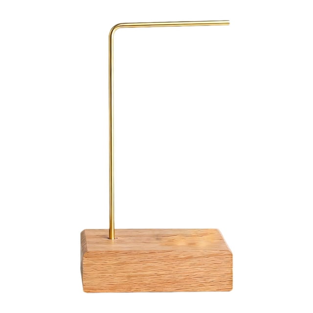 Soporte para exhibir joyas, organizador de pendientes portátil, organizador de joyas, almacenamiento de pendientes Color de la madera